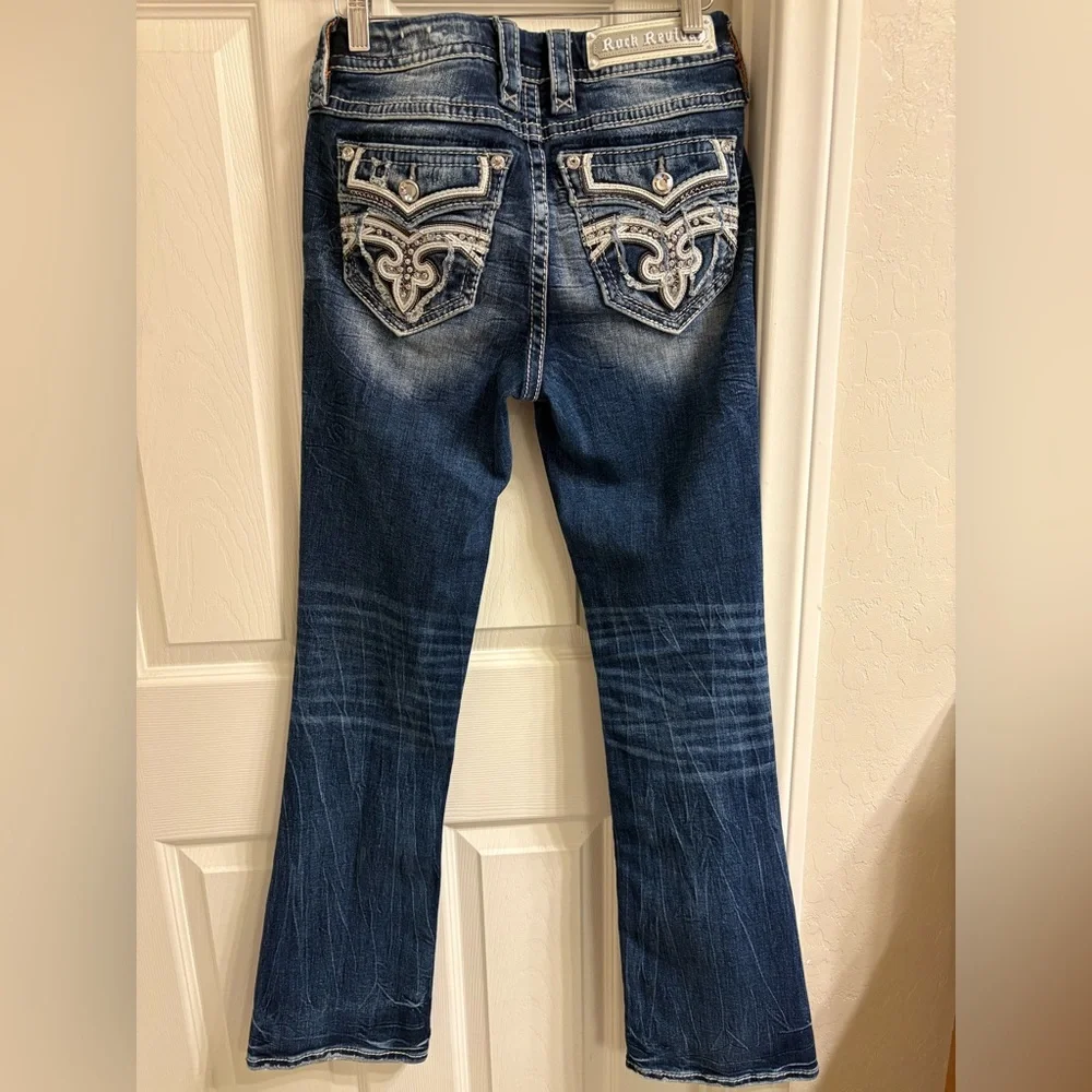 Rock Revival Women's Blue Jeans - Picture 4 of 4